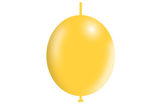 12 inch Decolink latex balloons in Standard Yellow.