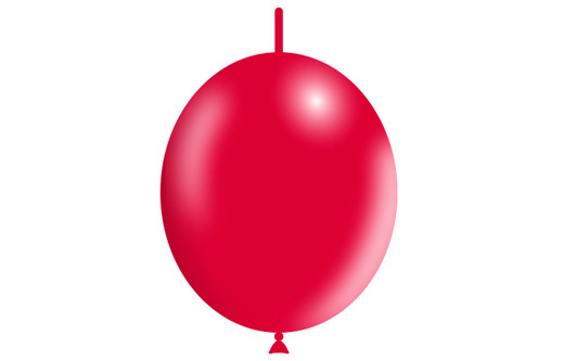 12 inch Decolink latex balloons in Standard Red.