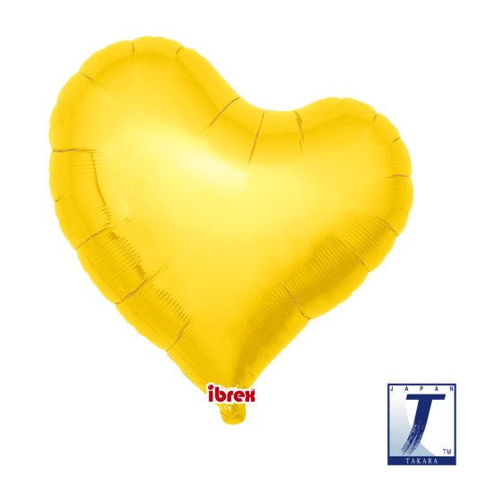 18 inch Sweet Heart foil balloon in Metallic Gold.