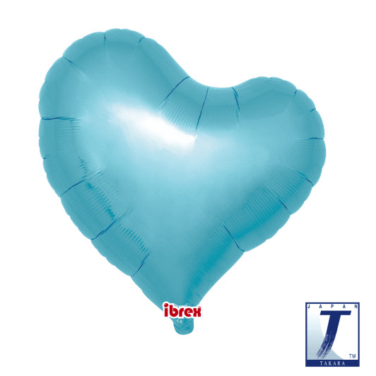 18 inch Sweet Heart foil balloon in Metallic Light Blue.