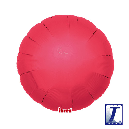 Metallic Red round foil balloons available in 14, 18 and 25 inch sizes.