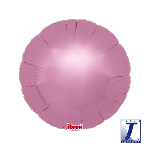 Metallic Pink round foil balloons available in 14, 18 and 25 inch sizes.