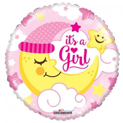 9 inch MiniFoil balloon featuring a Moon Girl design.