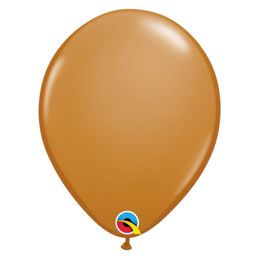 Fashion Mocha Brown 11 inch round latex balloon.