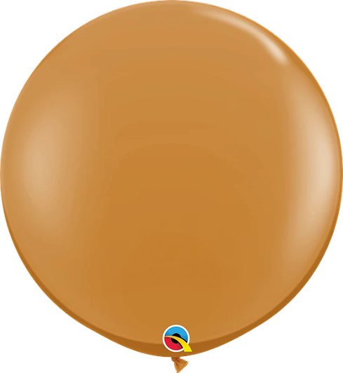 Fashion Mocha Brown 36 inch round latex balloon.