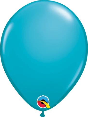 Fashion Tropical Teal 16 inch round latex balloon.