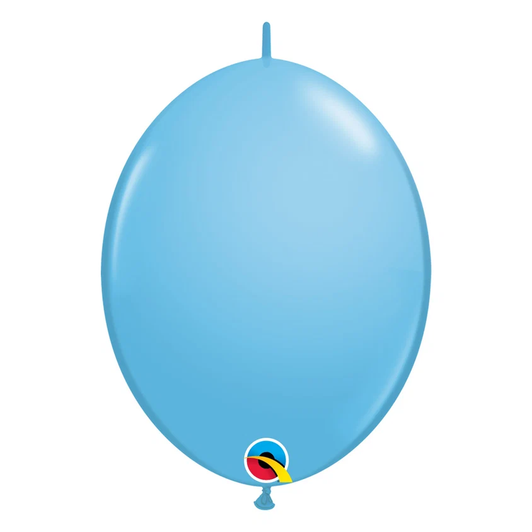 Fashion Tropical Teal 6 inch Quick Link latex balloon with linking points for balloon structures.