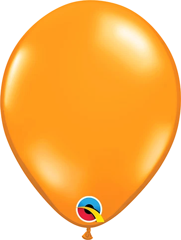 Jewel Mandarin Orange 11 inch round latex balloon.