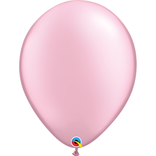 Pastel Pearl Pink 16 inch round latex balloon with a soft pearlescent finish.