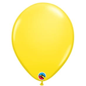 Standard Yellow 5 inch round latex balloon.