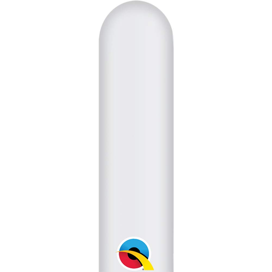 Standard White 160Q modelling latex balloon.