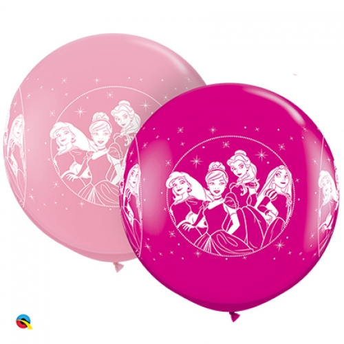 36 inch printed latex balloons featuring Disney Princesses.