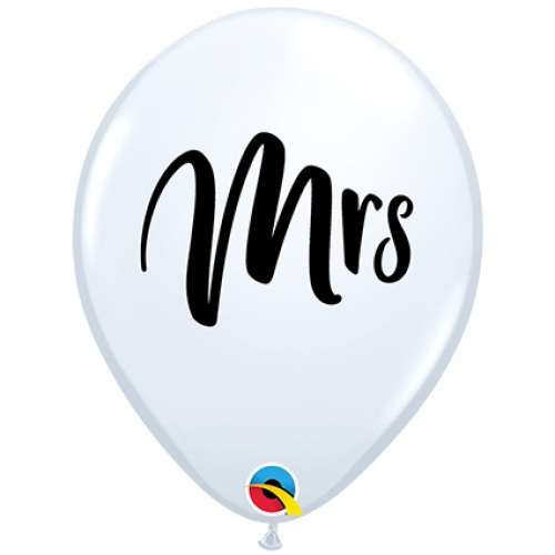 qualatex printed latex balloons mrs diamond clear 11 inch all around print biodegradable natural latex 25 pack