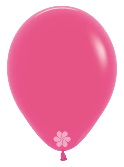 12 inch round latex balloons in Fashion Fuchsia.