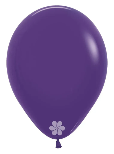 12 inch round latex balloons in Fashion Violet.