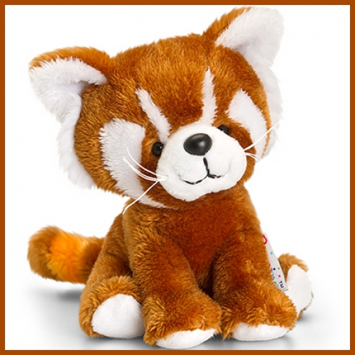 Red panda plush toy with soft reddish brown and white fabric, detailed facial features and a cuddly character design. Suitable for gifts, hampers, children's presents and retail displays.