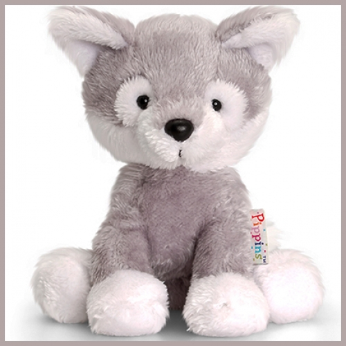 Husky plush toy with soft fabric, detailed facial features and a cuddly character design. Suitable for gifts, hampers, children's presents and retail displays.