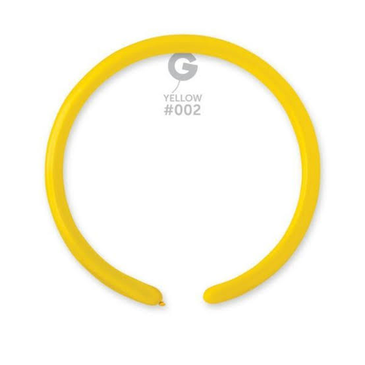 160 modelling latex balloons in Standard Yellow.