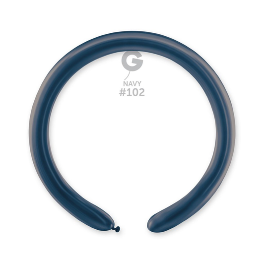 Standard Navy 260 modelling latex balloon for professional balloon twisting and sculpting.