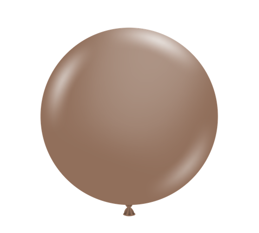 Designer Cocoa 24 inch round latex balloon.