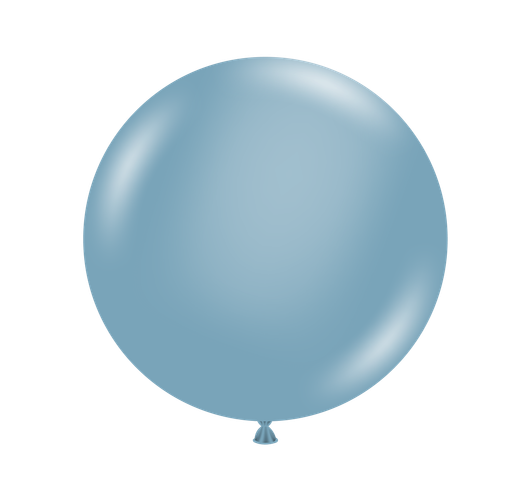 Designer Blue Slate 24 inch round latex balloon.