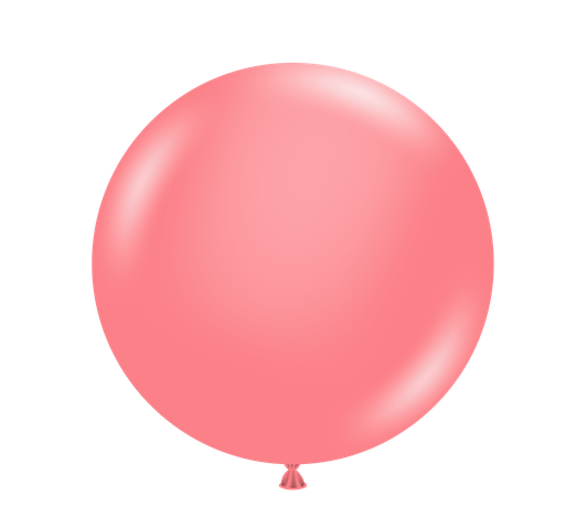 Designer Coral 24 inch round latex balloon.