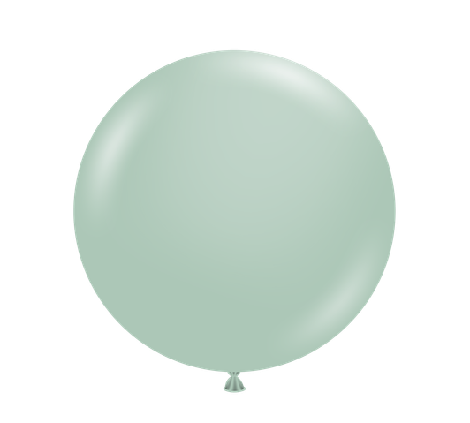 Designer Empower Mint 36 inch round latex balloon.
