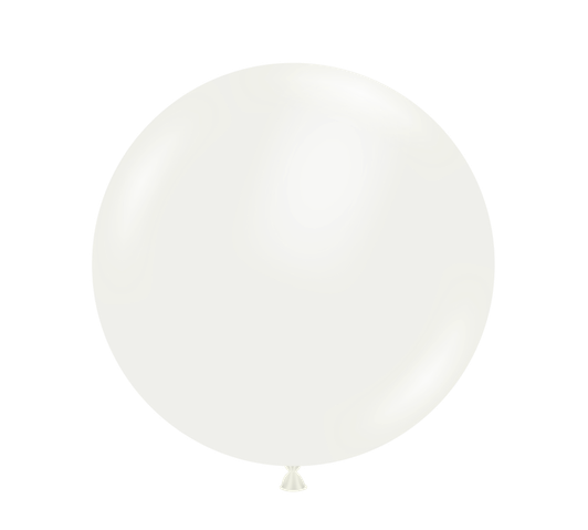 Standard White 36 inch round latex balloon.