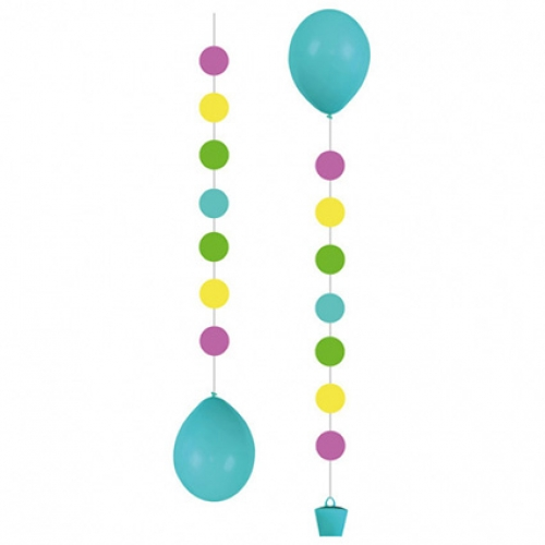 anagram balloon tails dots 3 pack decorative balloon tails balloon accessories balloon bouquets
