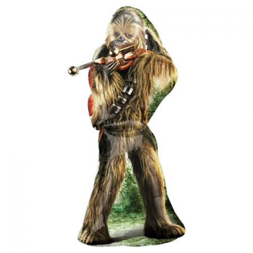 37 inch foil balloon featuring Chewbacca from Star Wars The Force Awakens.