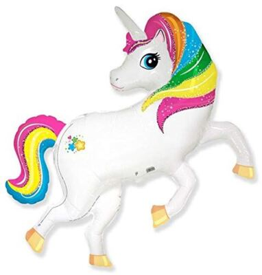 41 inch foil balloon featuring a colourful Unicorn design.
