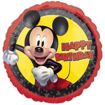17 inch foil balloon featuring Mickey Mouse in a colourful Disney design.