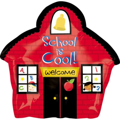 21 inch foil balloon featuring a colourful School Is Cool! Welcome design.