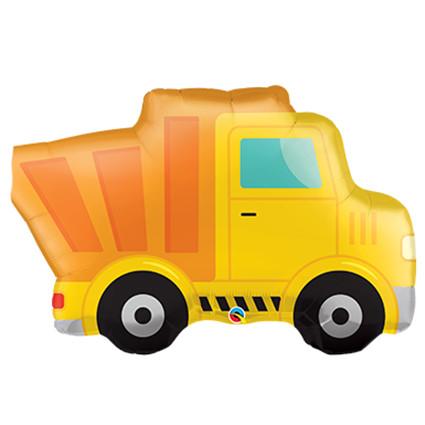 41 inch foil balloon featuring a colourful Cartoon Construction Loader design.