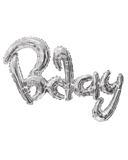 36 inch foil balloon featuring a decorative Birthday script design.