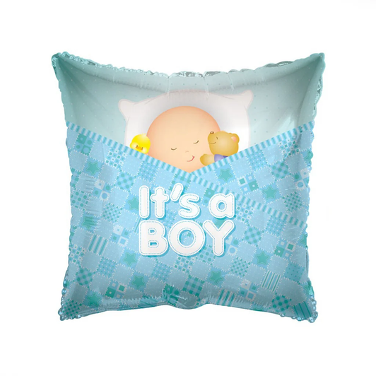 18 inch foil balloon featuring an It's a Boy design.