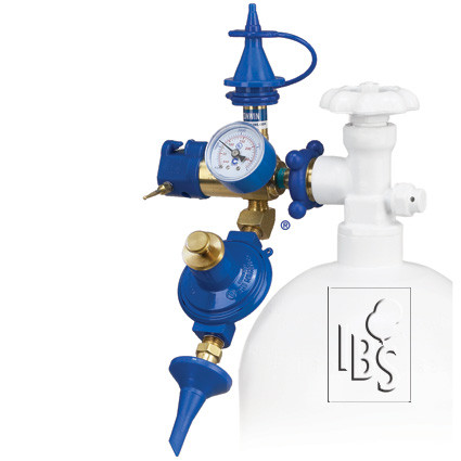 Conwin Precision Plus regulator with Bubble and push valve outlets.