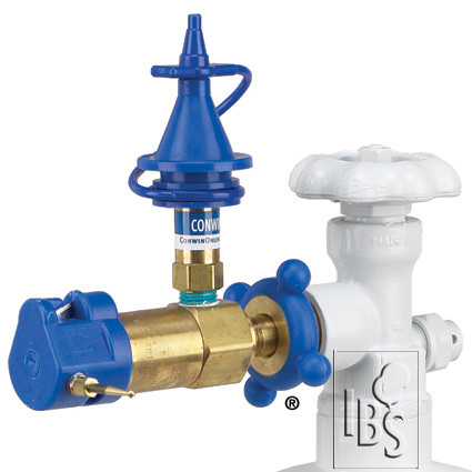 Conwin Classic balloon regulator with push valve and no pressure gauge.