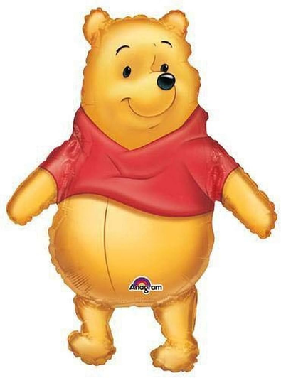 22 inch foil balloon featuring Winnie the Pooh in a colourful Disney design.