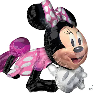 35 inch AirWalker foil balloon featuring Minnie Mouse.