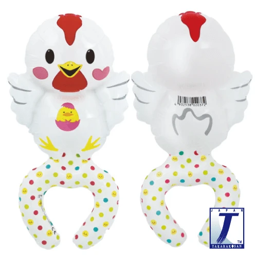 Flap-Flap Chicken Wrap Around Friends air-filled foil balloon designed to fit around a child’s arm as a fun wearable balloon.