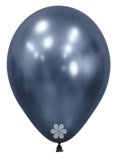 5 inch round latex balloons in Reflex Galaxy Blue.
