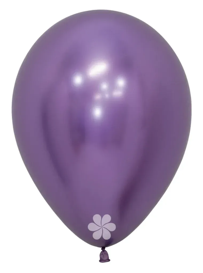 5 inch round latex balloons in Reflex Violet.