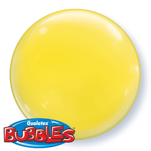 Qualatex Yellow Solid Colour Bubble balloon 15 inch / 37 cm