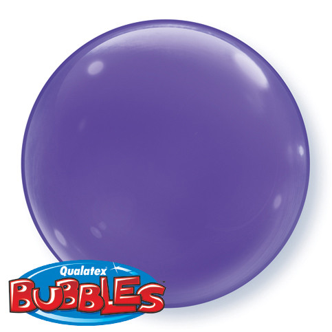 Qualatex Purple Violet Solid Colour Bubble balloon 15 inch / 37 cm