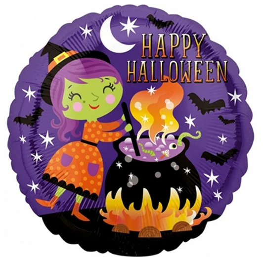 Witch & Cauldron foil balloon