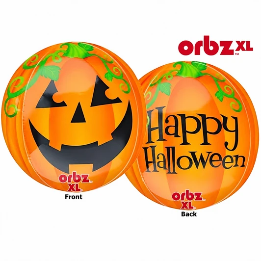 Pumpkin Orbz foil balloon