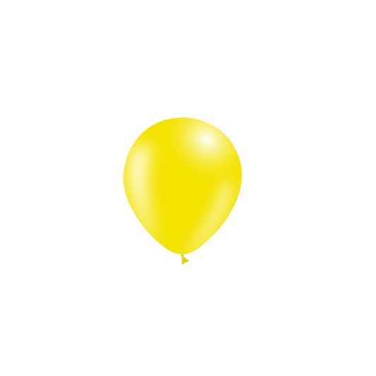 12 inch round latex balloons in Lemon.