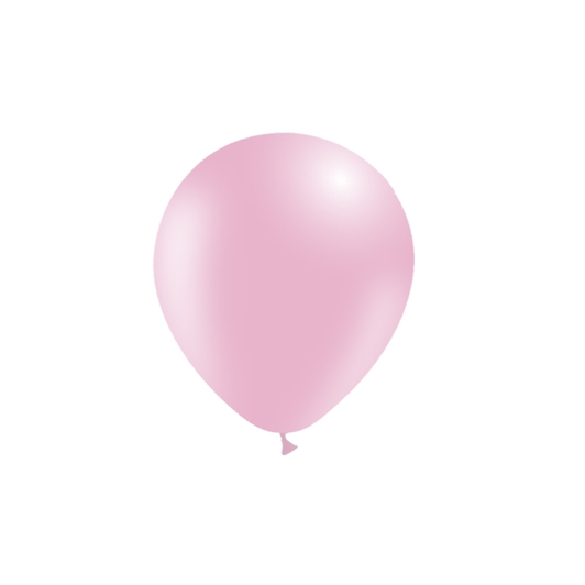 12 inch round latex balloons in Standard Baby Pink.