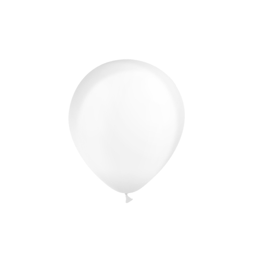 12 inch round latex balloons in Standard Transparent.